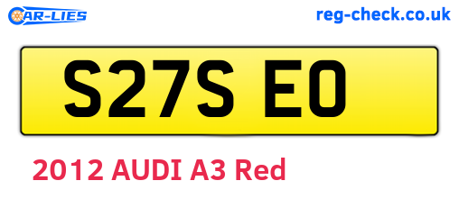 S27SEO are the vehicle registration plates.