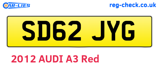 SD62JYG are the vehicle registration plates.