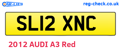 SL12XNC are the vehicle registration plates.