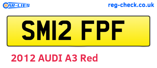SM12FPF are the vehicle registration plates.