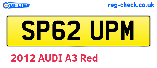 SP62UPM are the vehicle registration plates.
