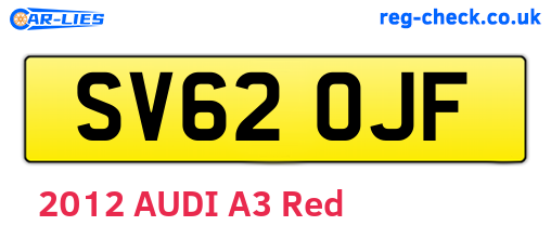 SV62OJF are the vehicle registration plates.