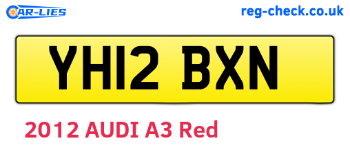 YH12BXN are the vehicle registration plates.