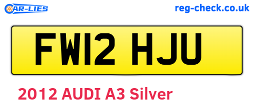 FW12HJU are the vehicle registration plates.
