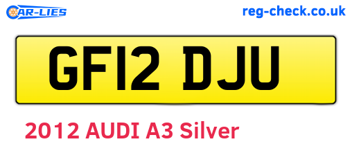 GF12DJU are the vehicle registration plates.