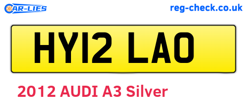 HY12LAO are the vehicle registration plates.