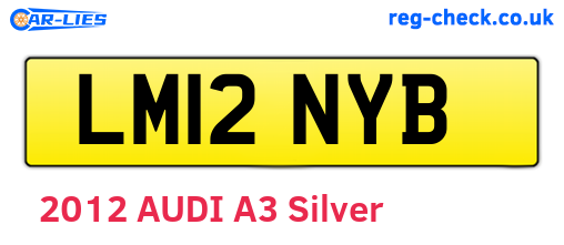 LM12NYB are the vehicle registration plates.