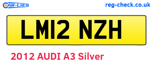 LM12NZH are the vehicle registration plates.