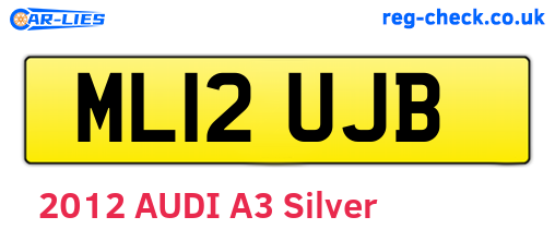 ML12UJB are the vehicle registration plates.
