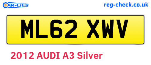 ML62XWV are the vehicle registration plates.