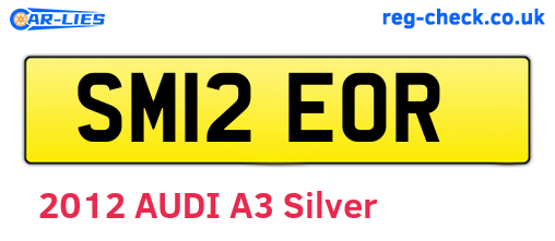 SM12EOR are the vehicle registration plates.