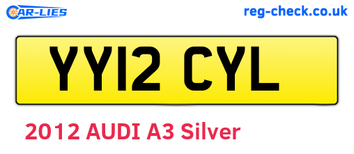 YY12CYL are the vehicle registration plates.