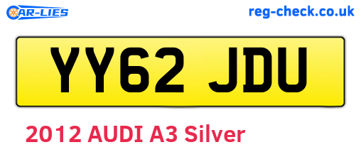 YY62JDU are the vehicle registration plates.