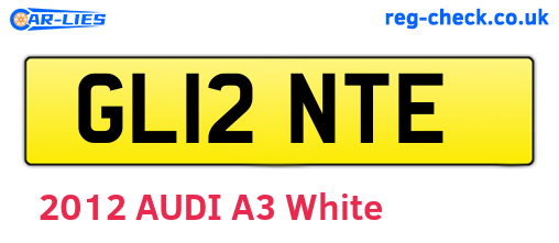 GL12NTE are the vehicle registration plates.