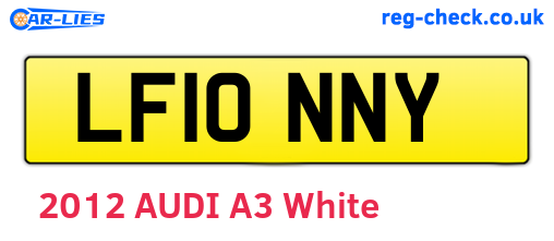 LF10NNY are the vehicle registration plates.