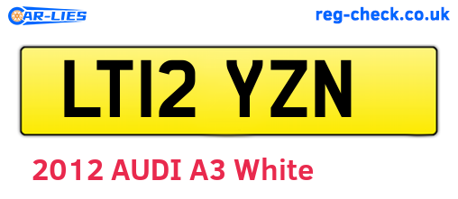 LT12YZN are the vehicle registration plates.