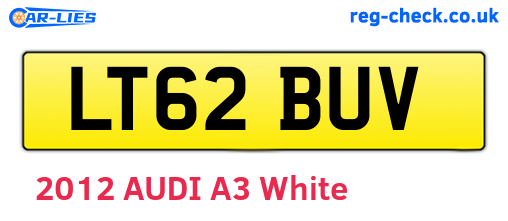 LT62BUV are the vehicle registration plates.
