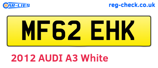 MF62EHK are the vehicle registration plates.