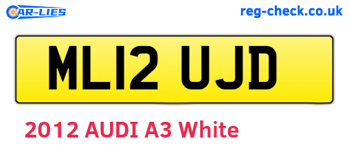 ML12UJD are the vehicle registration plates.