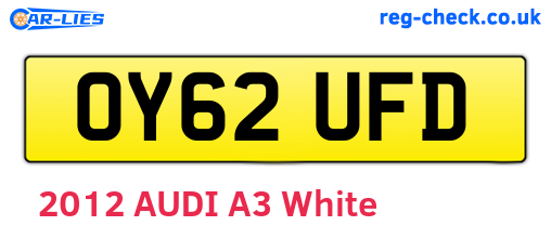 OY62UFD are the vehicle registration plates.