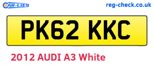 PK62KKC are the vehicle registration plates.