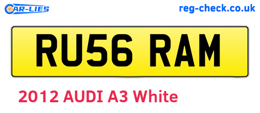 RU56RAM are the vehicle registration plates.