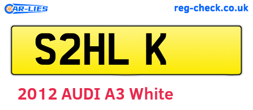 S2HLK are the vehicle registration plates.