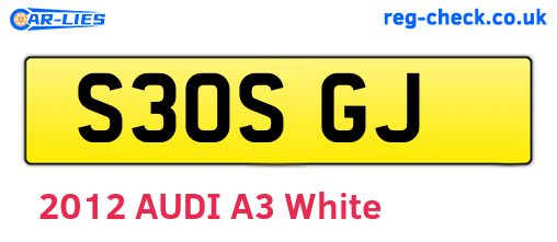 S30SGJ are the vehicle registration plates.