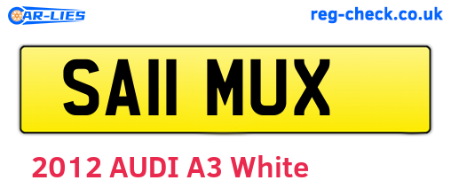 SA11MUX are the vehicle registration plates.