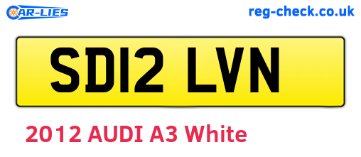 SD12LVN are the vehicle registration plates.