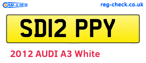 SD12PPY are the vehicle registration plates.