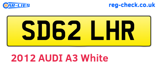 SD62LHR are the vehicle registration plates.