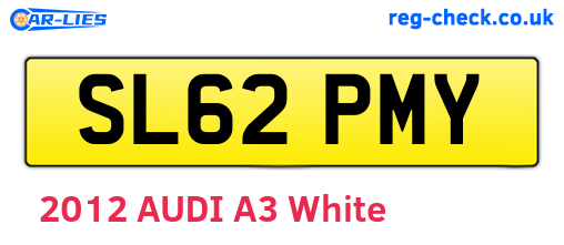 SL62PMY are the vehicle registration plates.