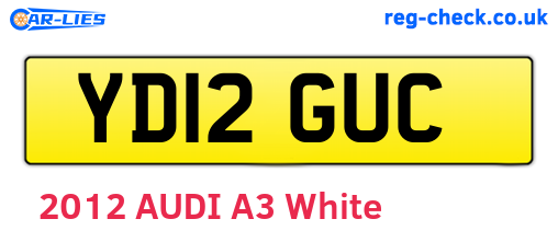 YD12GUC are the vehicle registration plates.