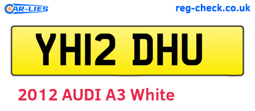 YH12DHU are the vehicle registration plates.