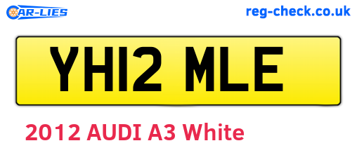 YH12MLE are the vehicle registration plates.