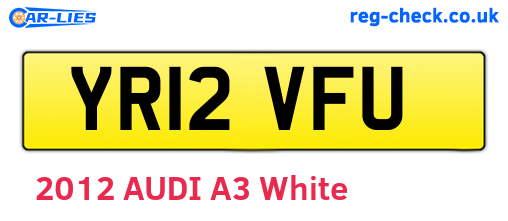 YR12VFU are the vehicle registration plates.