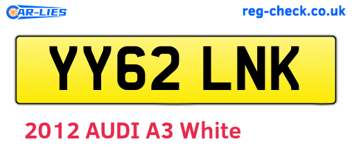 YY62LNK are the vehicle registration plates.