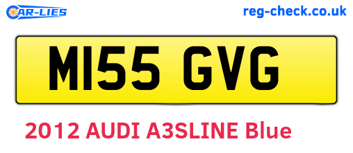 M155GVG are the vehicle registration plates.
