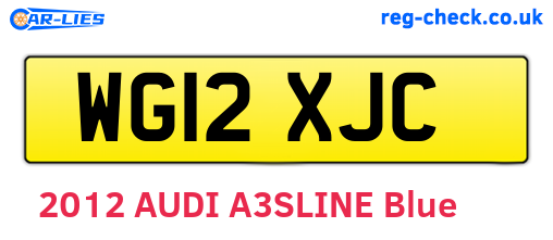 WG12XJC are the vehicle registration plates.