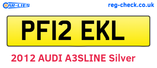 PF12EKL are the vehicle registration plates.