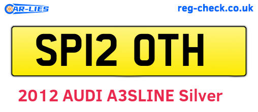 SP12OTH are the vehicle registration plates.