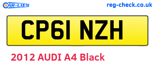 CP61NZH are the vehicle registration plates.