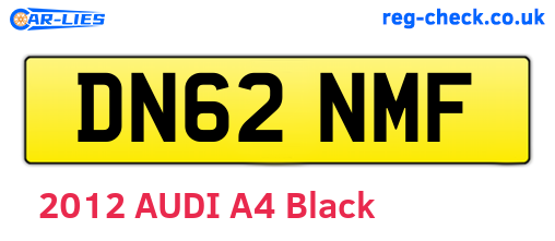 DN62NMF are the vehicle registration plates.