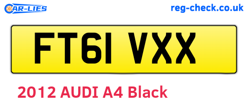 FT61VXX are the vehicle registration plates.