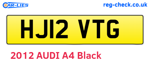HJ12VTG are the vehicle registration plates.