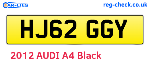 HJ62GGY are the vehicle registration plates.