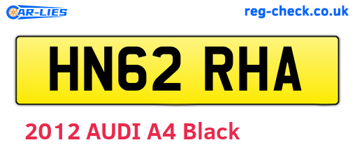 HN62RHA are the vehicle registration plates.