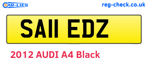SA11EDZ are the vehicle registration plates.