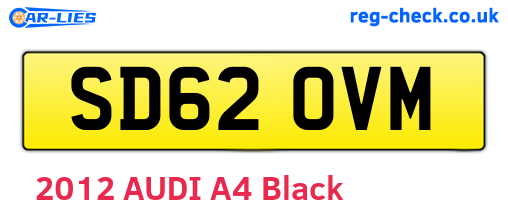 SD62OVM are the vehicle registration plates.